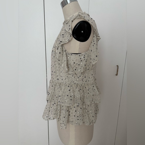 Kate Spade Cream Ruffled Shell - Picture 2 of 5